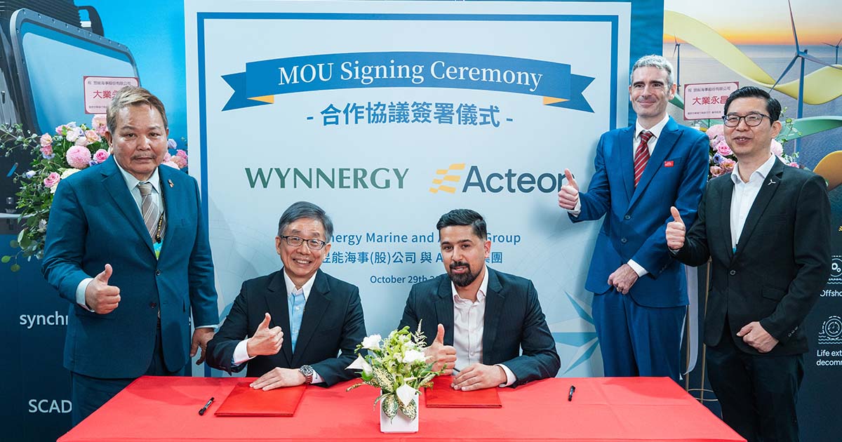 Acteon Sign MoU to Accelerate Offshore Renewable Projects in Taiwan